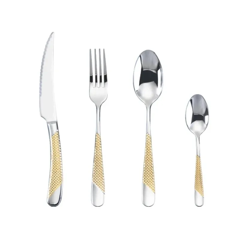 Kitchen Tableware Cutlery Set Cutlery Set Stainless Steel Luxury Dinnerware Fork Spoon Knife Western Dinner Set Gold