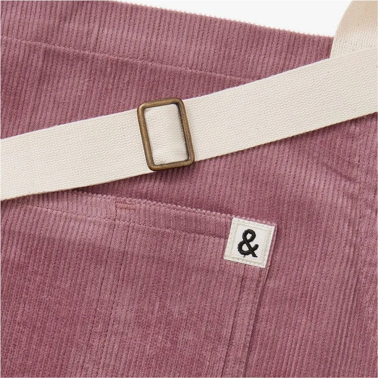 Mulberry Purple Corduroy Essential Apron