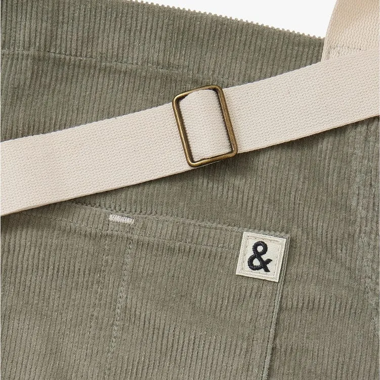Agave Green Corduroy Essential Apron