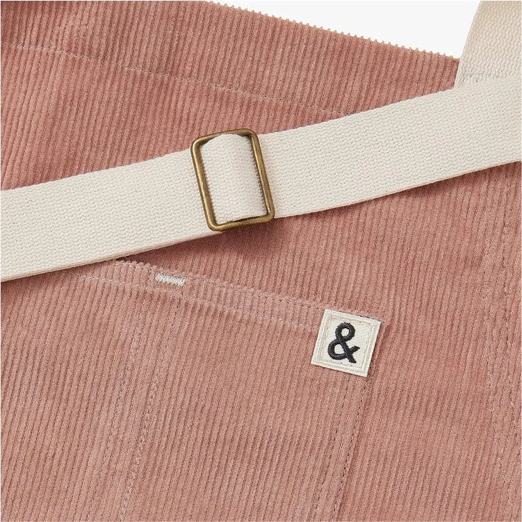 Dusty Rose Corduroy Essential Apron