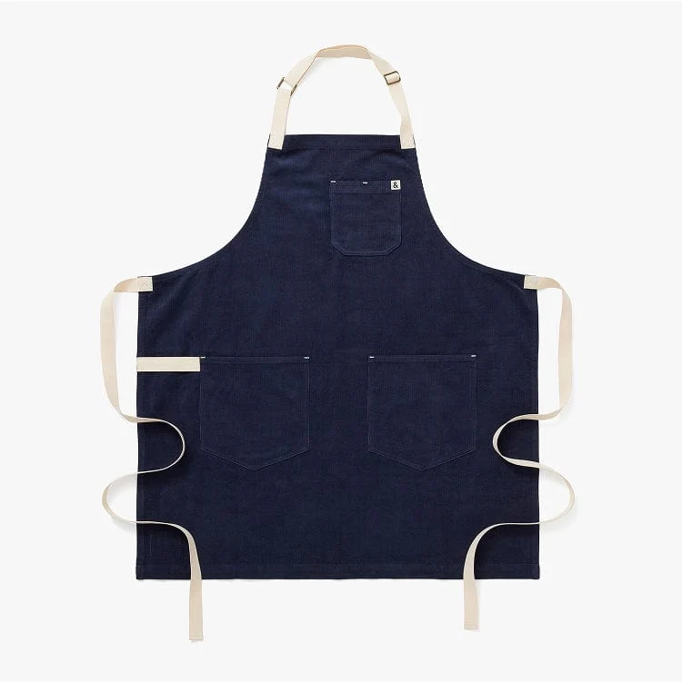 Blueberry Corduroy Essential Apron