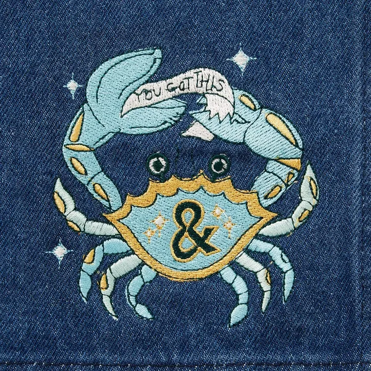 Cancer Denim Zodiac Essential Apron