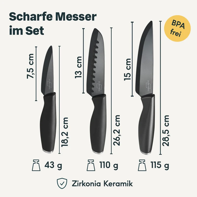 Keramikmesser Set