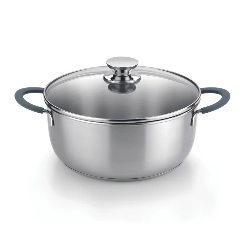 Bateria de cocina 7 piezas acero inoxidable sin antiadherente Master Bra
