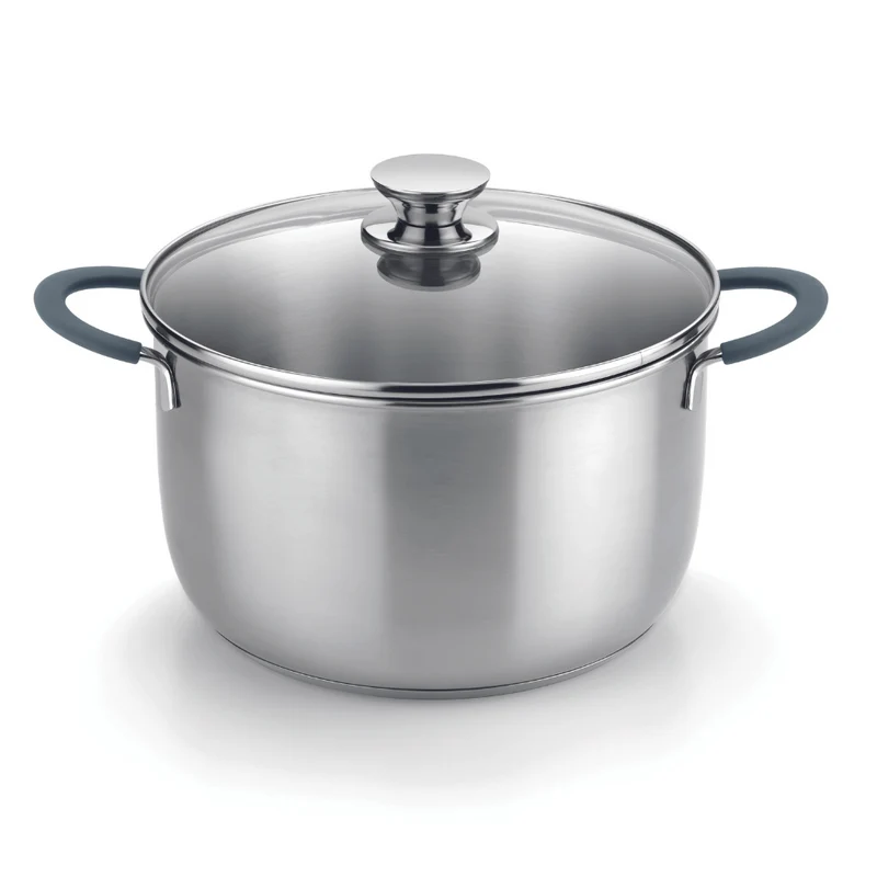 Bateria de cocina 7 piezas acero inoxidable sin antiadherente Master Bra