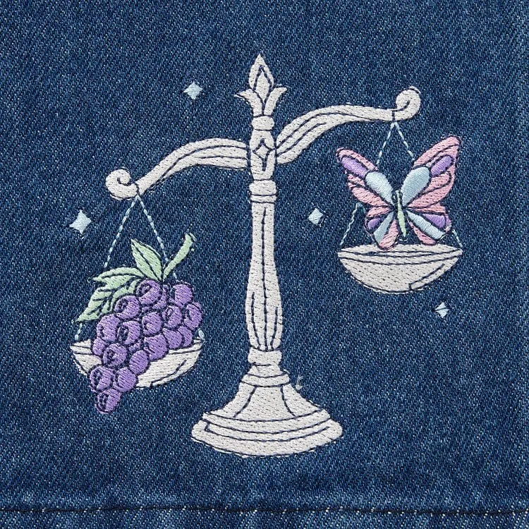Libra Denim Zodiac Essential Apron