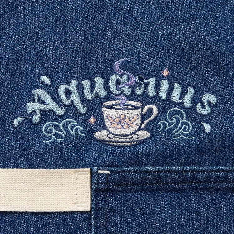 Aquarius Denim Zodiac Essential Apron