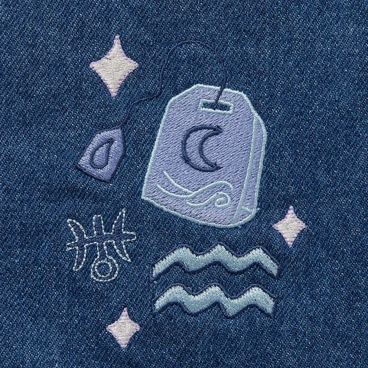 Aquarius Denim Zodiac Essential Apron