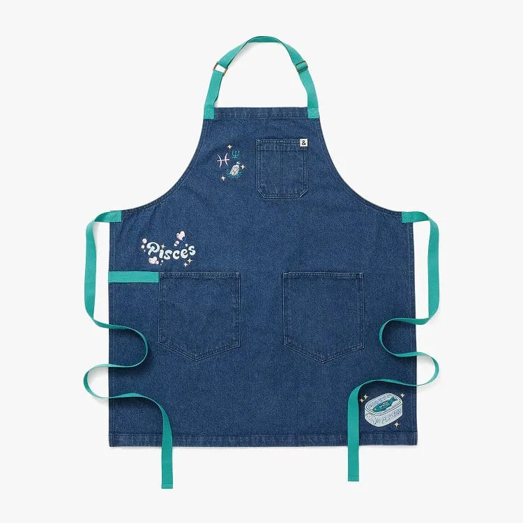Pisces Denim Zodiac Essential Apron