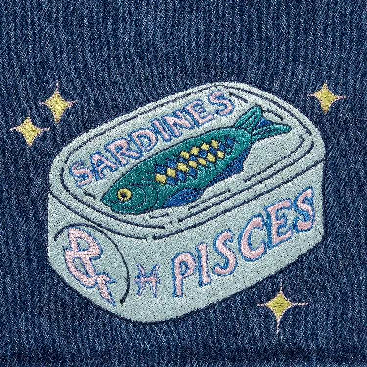 Pisces Denim Zodiac Essential Apron