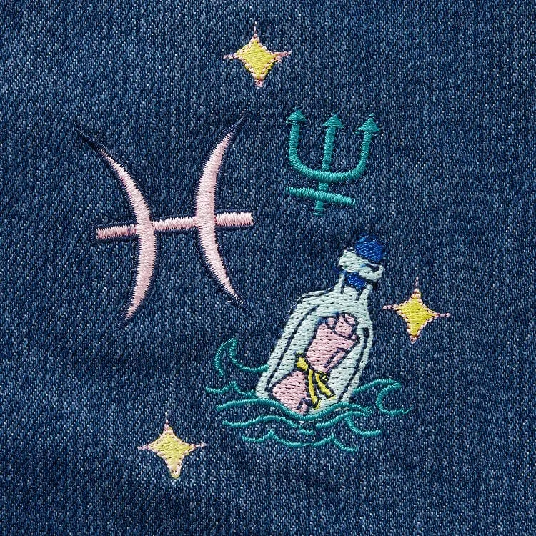 Pisces Denim Zodiac Essential Apron