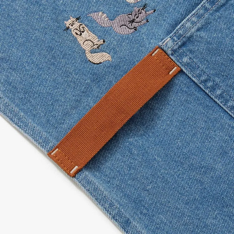 Cat Lovers Denim Essential Apron