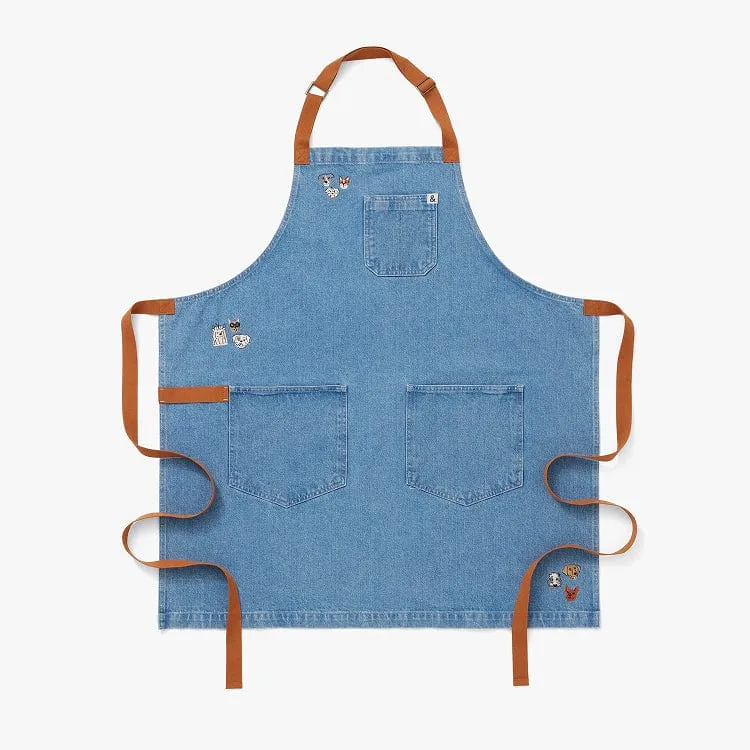 Dog Lovers Denim Essential Apron