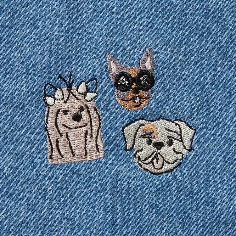 Dog Lovers Denim Essential Apron