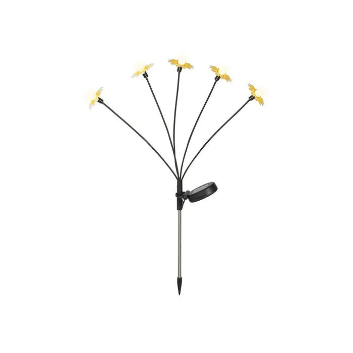 Pick da giardino con girasole LED a luce solare 60 cm