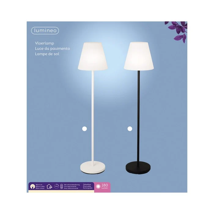 Lampada da terra a LED per esterni 150 cm a batteria
