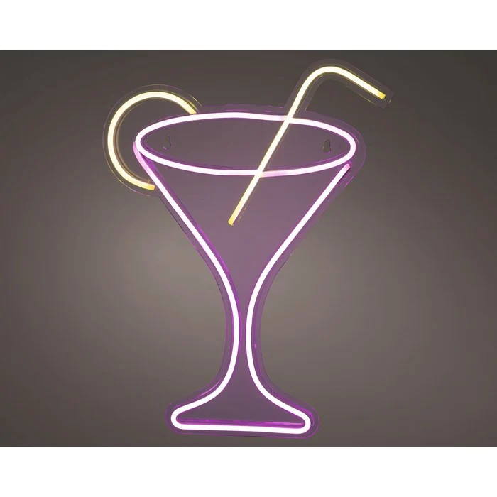 Insegna luminosa neon LED alimentazione USB - Bibita
