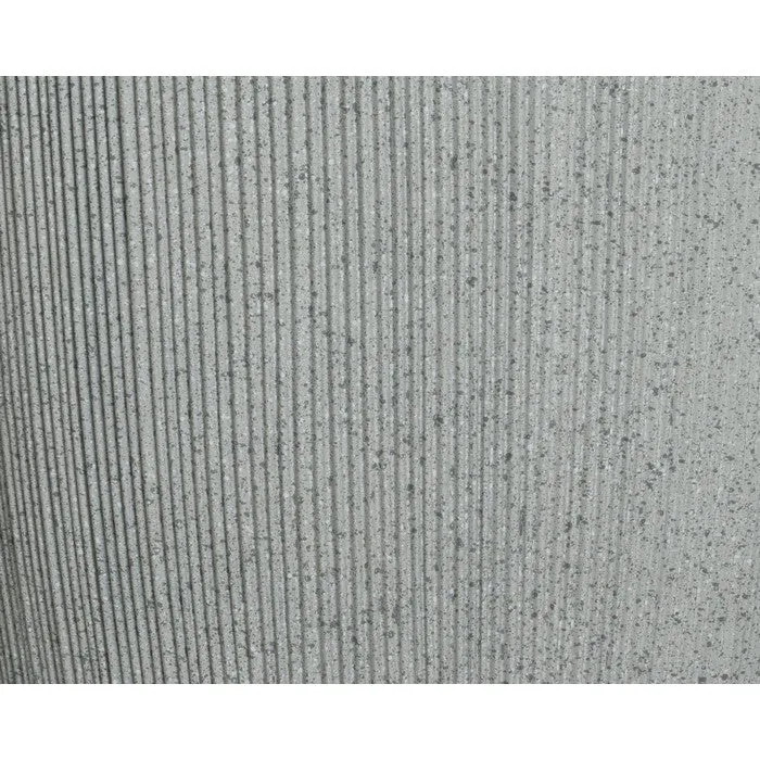 Fioriera tonda effetto cemento in plastica Lennox