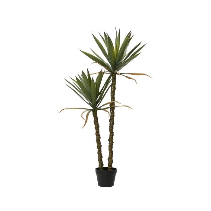 Pianta artificiale palma sisal in vaso 125 cm