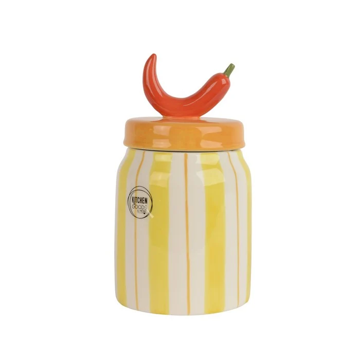 Barattolo per conserve in dolomite con peperoncino