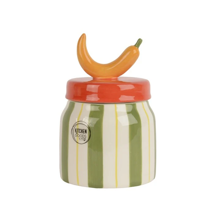 Barattolo per conserve in dolomite con peperoncino