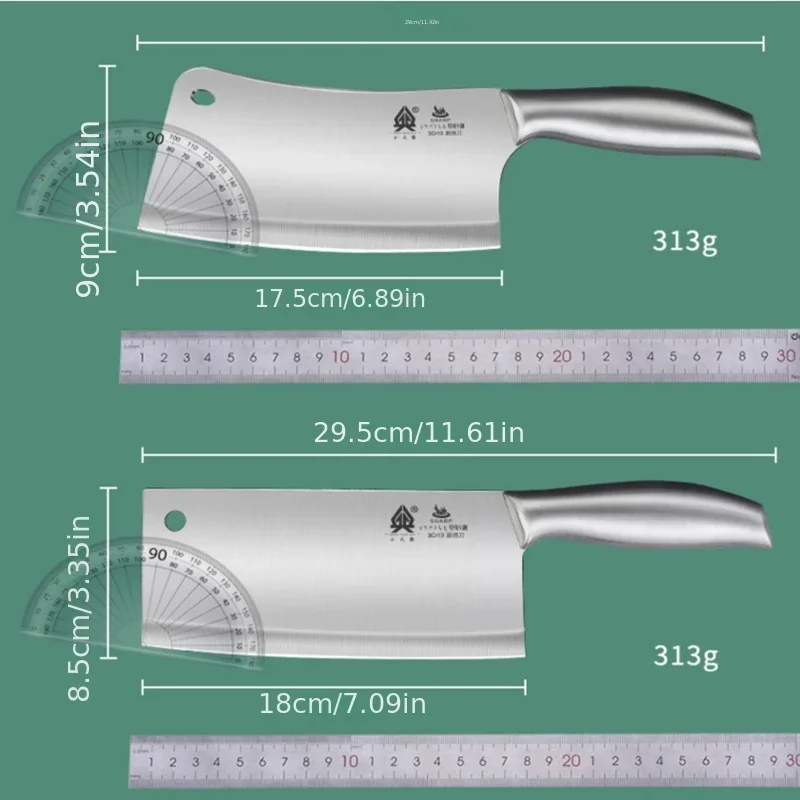 Kitchen knife set Kitchen knife board 2-in-1 kitchenware Complete slice and bone chopping chef knife commercial TB9195