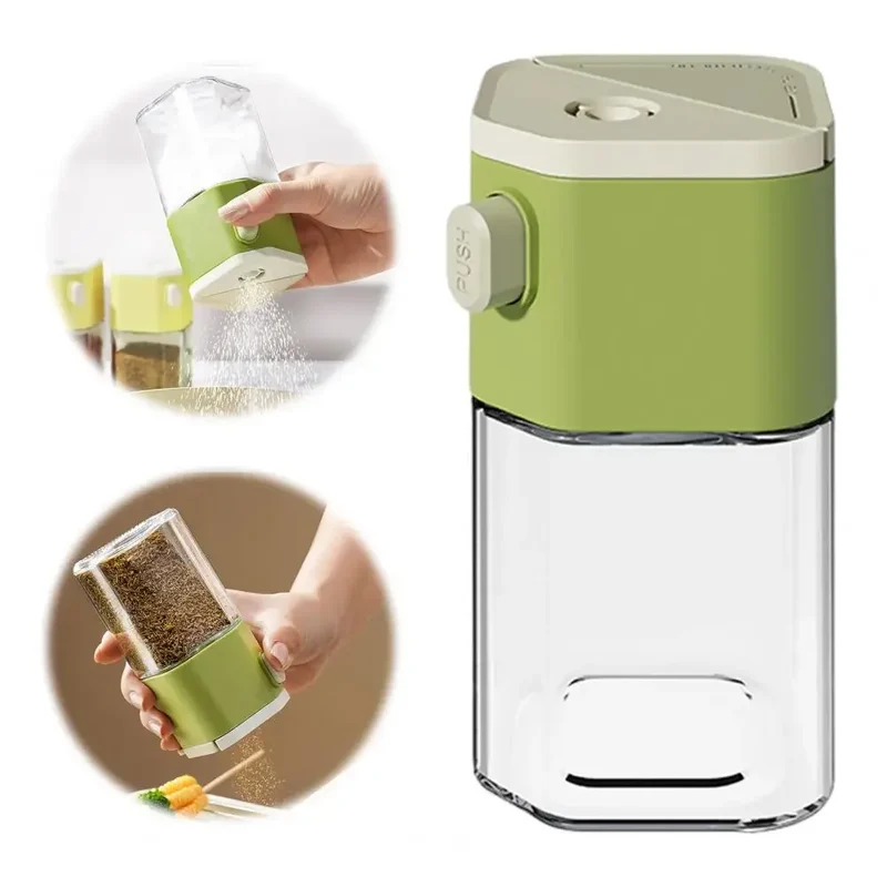 Seasoning Bottle with Precise Control Precision Salt Spice Shaker Set with Moisture-proof for Camping for Salt for Quantitative