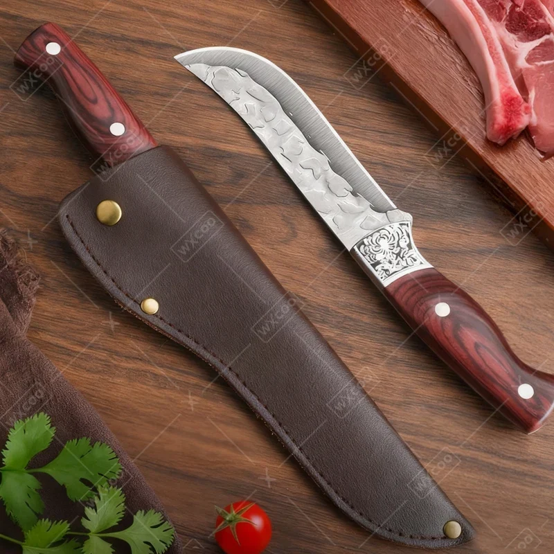 Hand Forged Butcher Knife Set Kitchen Supplies Professional Meat Cleaver Chef Kitchen Knife Multifunctional Boning Knife 1~3pcs