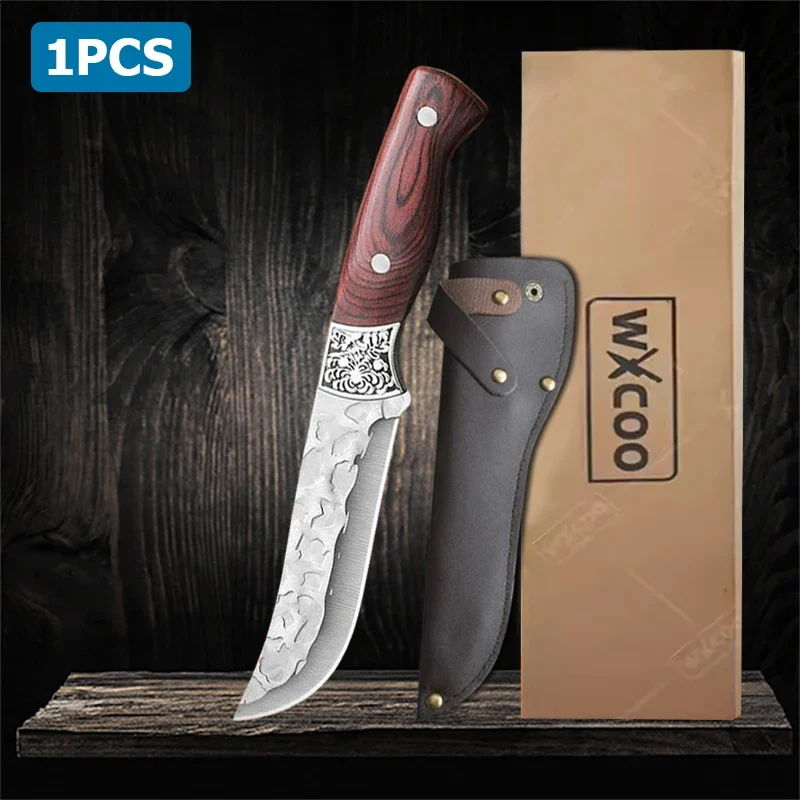Hand Forged Butcher Knife Set Kitchen Supplies Professional Meat Cleaver Chef Kitchen Knife Multifunctional Boning Knife 1~3pcs