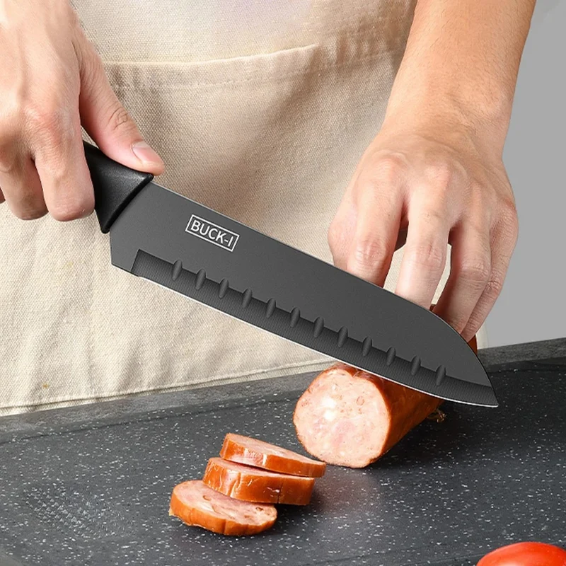 Kitchen Knife set Stainless steel Kitchen accessories Household Meat Cutting Fruit Peeling Knife, Advanced Knife Set Gift