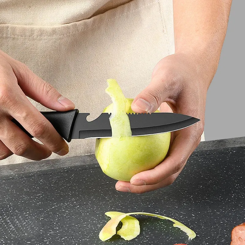 Kitchen Knife set Stainless steel Kitchen accessories Household Meat Cutting Fruit Peeling Knife, Advanced Knife Set Gift