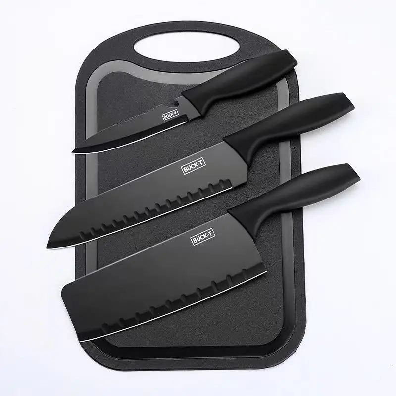 Kitchen Knife set Stainless steel Kitchen accessories Household Meat Cutting Fruit Peeling Knife, Advanced Knife Set Gift