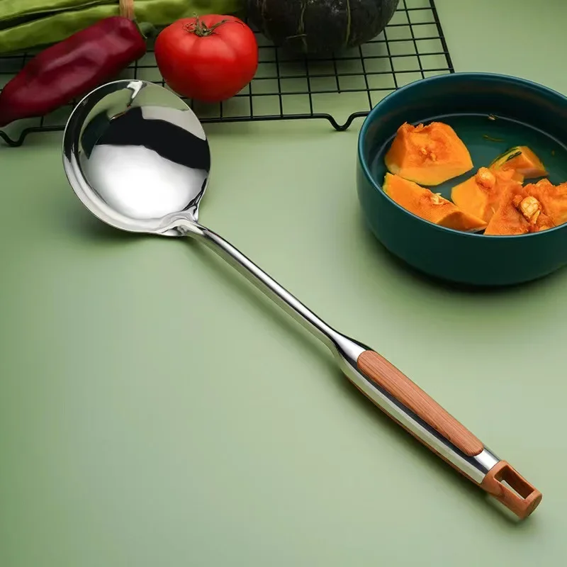 Long Handle Stainless Steel Wok Spatula Kitchen Slotted Turner Rice Spoon Ladle Cooking Tools Utensil Set Dropshipping utensilio