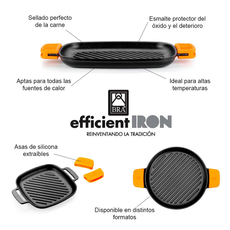 Plancha rectangular con rayas Efficient Iron