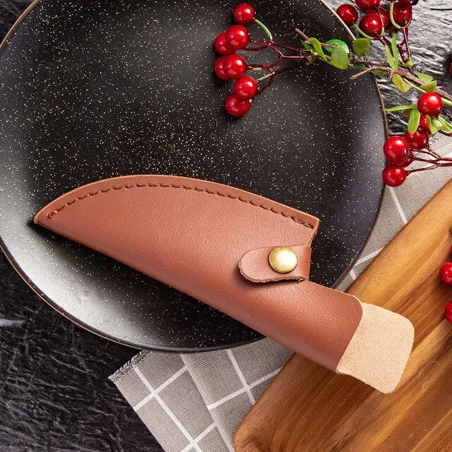 Chef Knife Forged Stainless Steel Butcher Knife Outdoor Hunting Kitchen Knife for Meat Fish Fruit Vegetable Boning Knife Cleaver