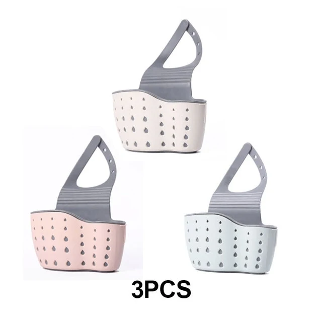 Sink Shelf Soap Sponge Drain Rack Bathroom Holder Kitchen Storage Suction Cup Kitchen Organizer Sink kitchen Accessories Wash