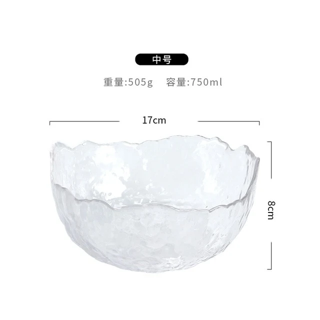 Group buy Phnom Penh salad bowl creative net red home living room transparent fruit plate set glass bowl dessert bowl ins