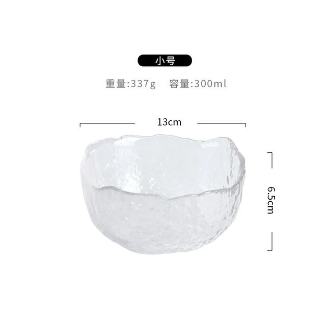 Group buy Phnom Penh salad bowl creative net red home living room transparent fruit plate set glass bowl dessert bowl ins