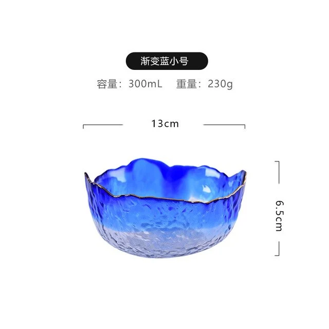 Group buy Phnom Penh salad bowl creative net red home living room transparent fruit plate set glass bowl dessert bowl ins