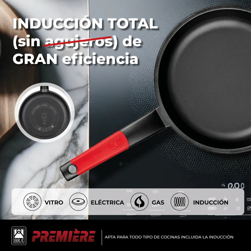Set de 3 sartenes Premiere 18-22-26 cm