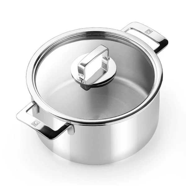 Olla acero inox con tapa sin antiadherente Signature