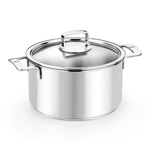 Olla acero inox con tapa sin antiadherente Signature