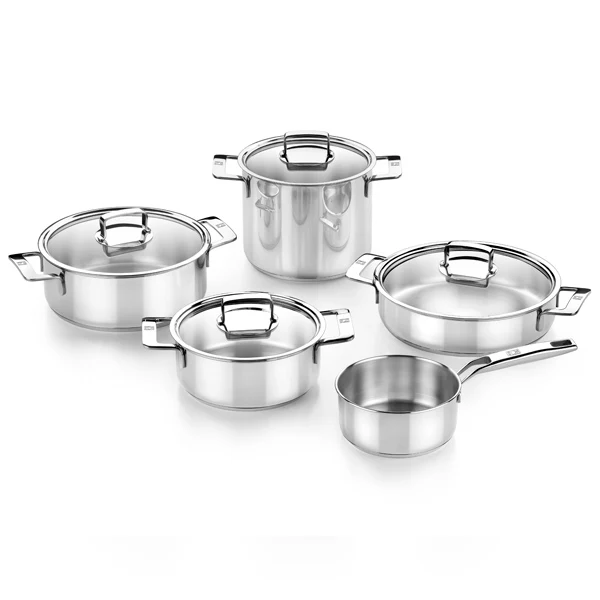 Batería de cocina 9 piezas sin antiadherente Signature
