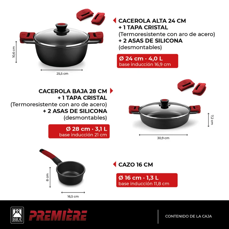 Set de cocina 5 piezas Premiere
