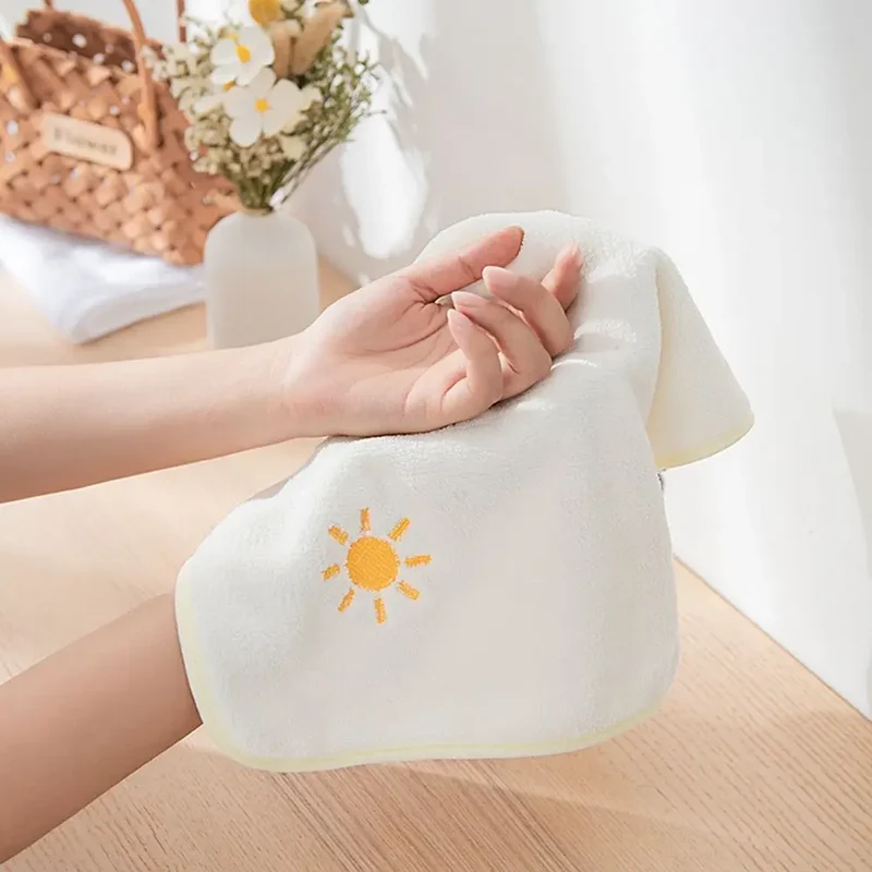 Fleece Kitchen Rags Kitchen Cleaning Bathroom Kitchen Wipe Microfiber Towel Handkerchief Dishcloths Hand Towel Kitchen Towels