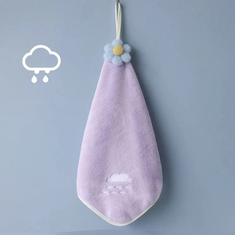 Fleece Kitchen Rags Kitchen Cleaning Bathroom Kitchen Wipe Microfiber Towel Handkerchief Dishcloths Hand Towel Kitchen Towels
