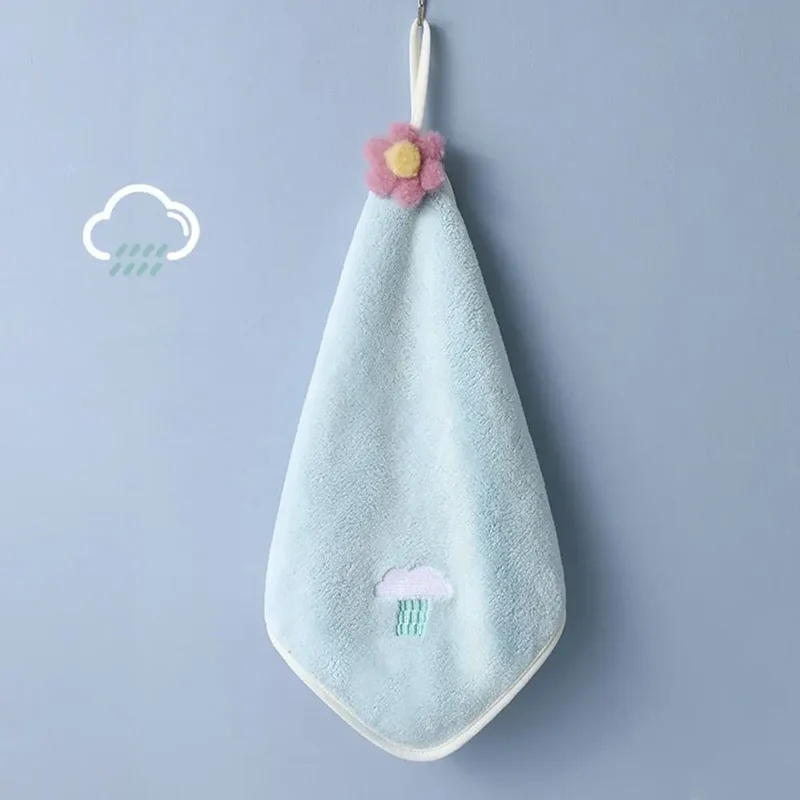 Fleece Kitchen Rags Kitchen Cleaning Bathroom Kitchen Wipe Microfiber Towel Handkerchief Dishcloths Hand Towel Kitchen Towels