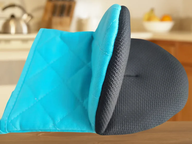 Kitchen Oven Mitts High Heat Resistant Short Oven Gloves Anti-scald Non-Slip Grip Surfaces Hanging BQ Baking Cooking Anti Scald