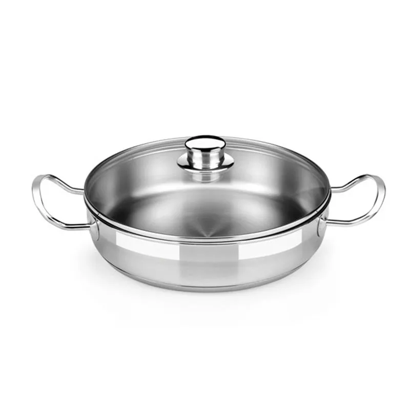 Batería de cocina 9 piezas con rustidera acero inoxidable sin antiadherente Profesional