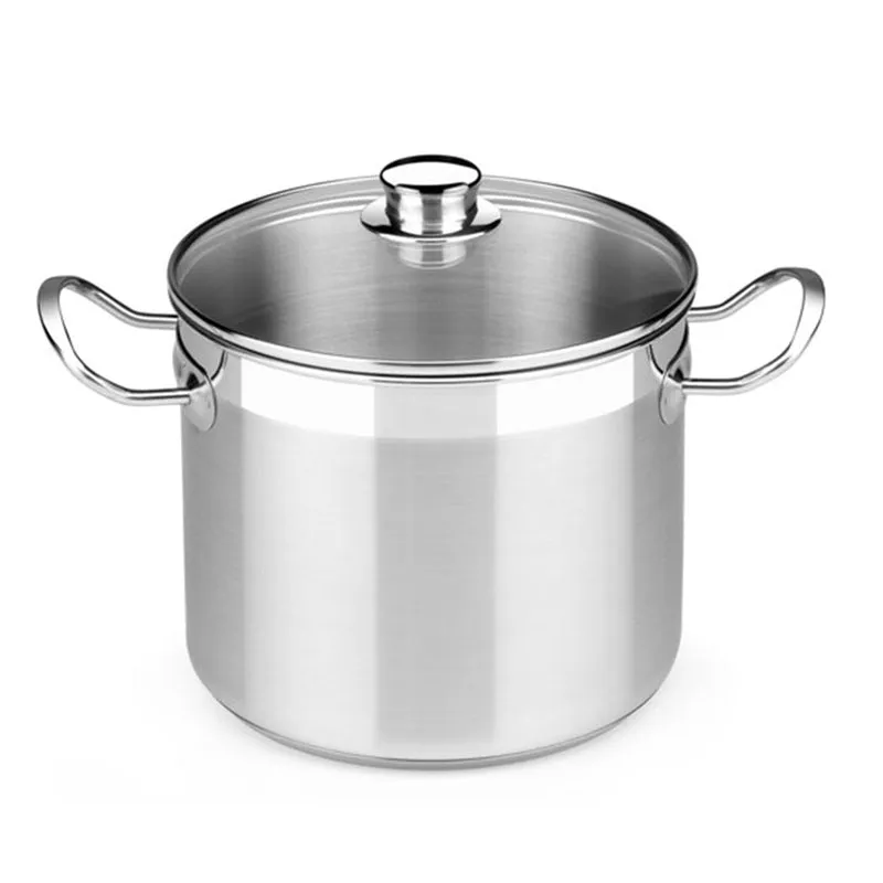 Batería de cocina 9 piezas con rustidera acero inoxidable sin antiadherente Profesional